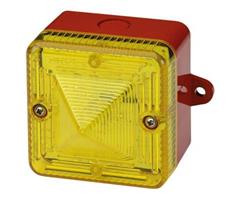 L101HAC230MA0A1R/Y E2S L101HAC230MA0A1R/Y LED Beacon L101H 230vAC [rd] YELLOW Flash/Steady IP66 48-260vAC/DC w/Lugs